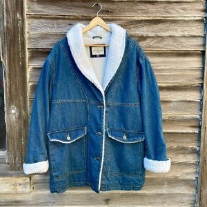 Denim and Fleece Barn Jacket
